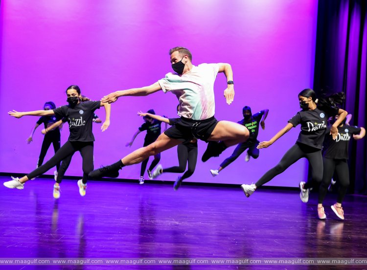 Over 200 students at GEMS Wellington Academy ‘step in time’ with Mary Poppins dance star Sam Lathwood